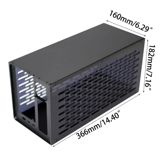 Estojo de Alumínio para Th3p4g3 Compatível com Thunderbolt Atx Sfx Gpu Placa Gráfica Doca Egpu Metal Case w Oled Display Ventiladores de Refrigeração Kit - Imagem 2