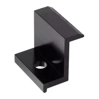 Pince d'Extrémité Longue en Alliage d'Aluminium Noir, Accessoires de Montage de Panneaux Solaires, Pression Latérale, 4 Pièces 3