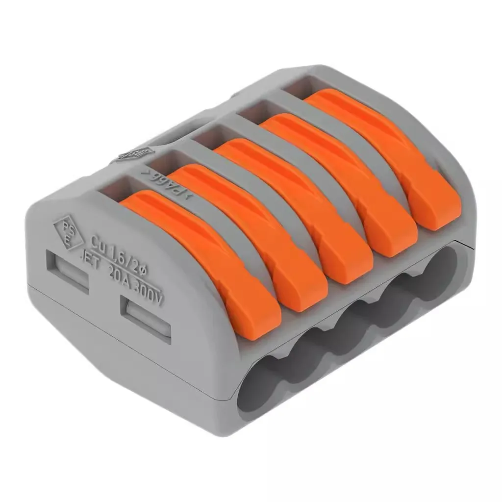 5pcs WAGO 222-412 222-413 222-415 Wire connector with operating lever 400V32A wiring terminal