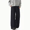 FEWQ Korean Style Men's Denim Pants Solid Color Straight Casual Trousers Wide Leg Loose Male Jeans Menswear Spring 2025 24K1200 4