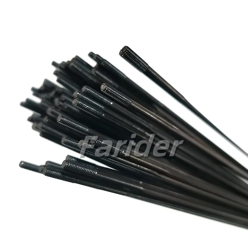 12PCS Spokes Pillar Aero WING20 Original rayos bicycle acesssories Stainless Steel Flat Straight Pull 218-288mm Gauge 14 2.0m
