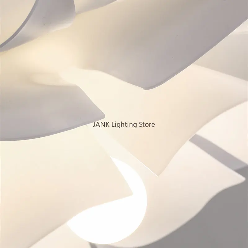 Creative Design of Multi-layer Acrylic Flower Chandelier Dining Room Bedroom Suspension Lamp Indoor Decoration LED Pendant Light