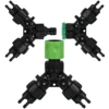 KESLA Tap Adapter Connector Drip Irrigation System 2-Way 4-Way Splitter EURO USA 3/4'' to 1/4'' Pipe for Garden Watering Hose 1