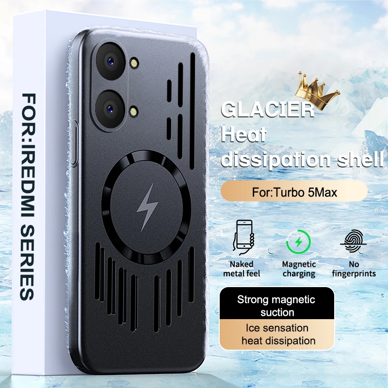 Luxury Heat Dissipation Phone Case with Magnetic Wireless Charging Capability