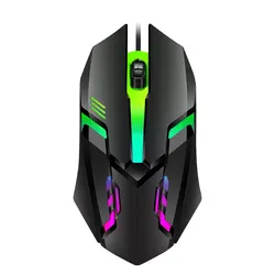 Sports LED Luminous Backlit USB Wired Gaming Mouse for Desktop and Office Use (Black)