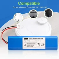 6800mAh Replacement Battery for Ecovacs Deebot Ozmo 900 901 905 920 930 937 N8 Pro 14.4V Li - ION Robot Vacuum Cleaner Battery 2