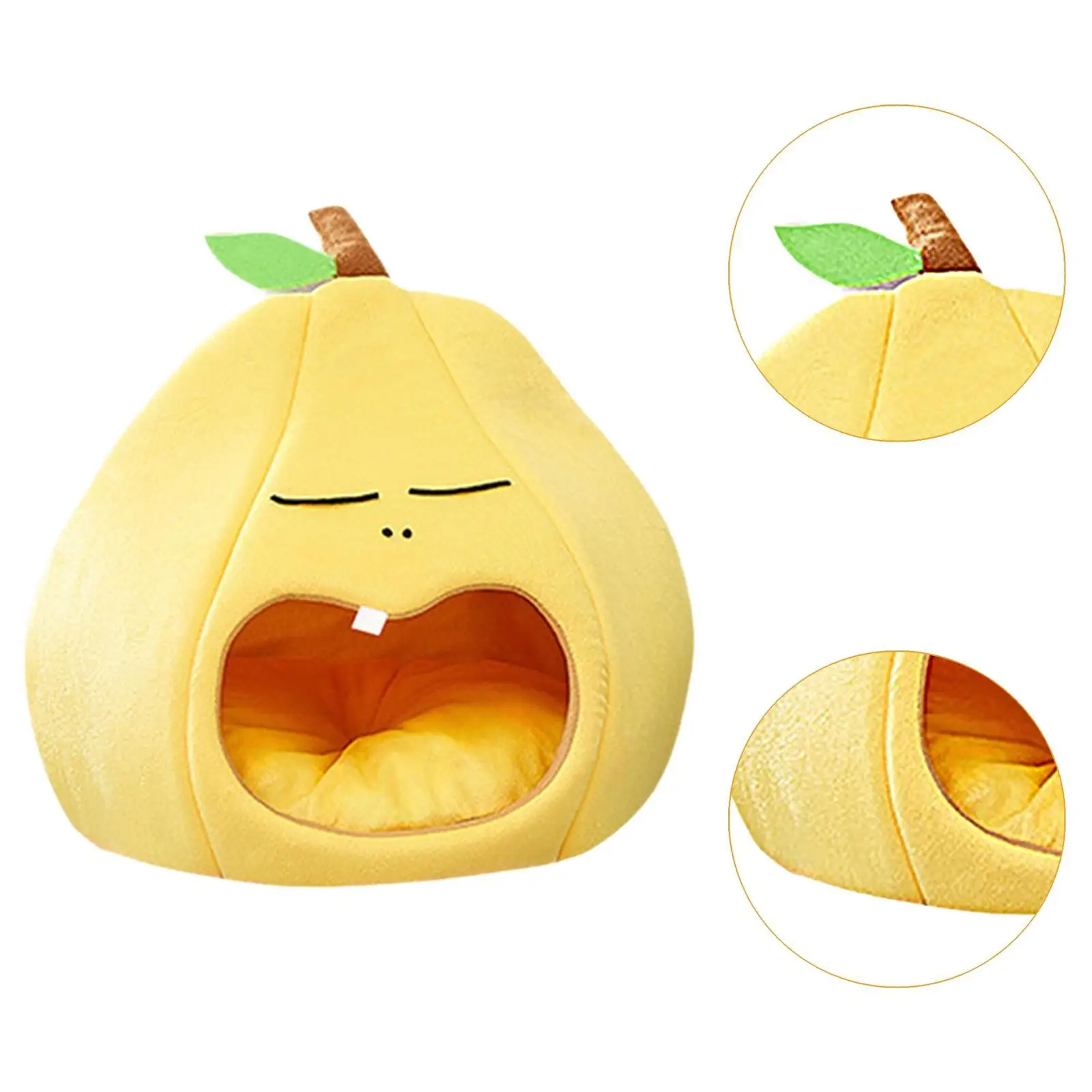 Semi Closed Cat Nest Pet Supplies Cozy AntiSlip Bottom Hideout Cat Tent Dog Cat Bed for Dogs Cats Kitten Puppy Small Animals