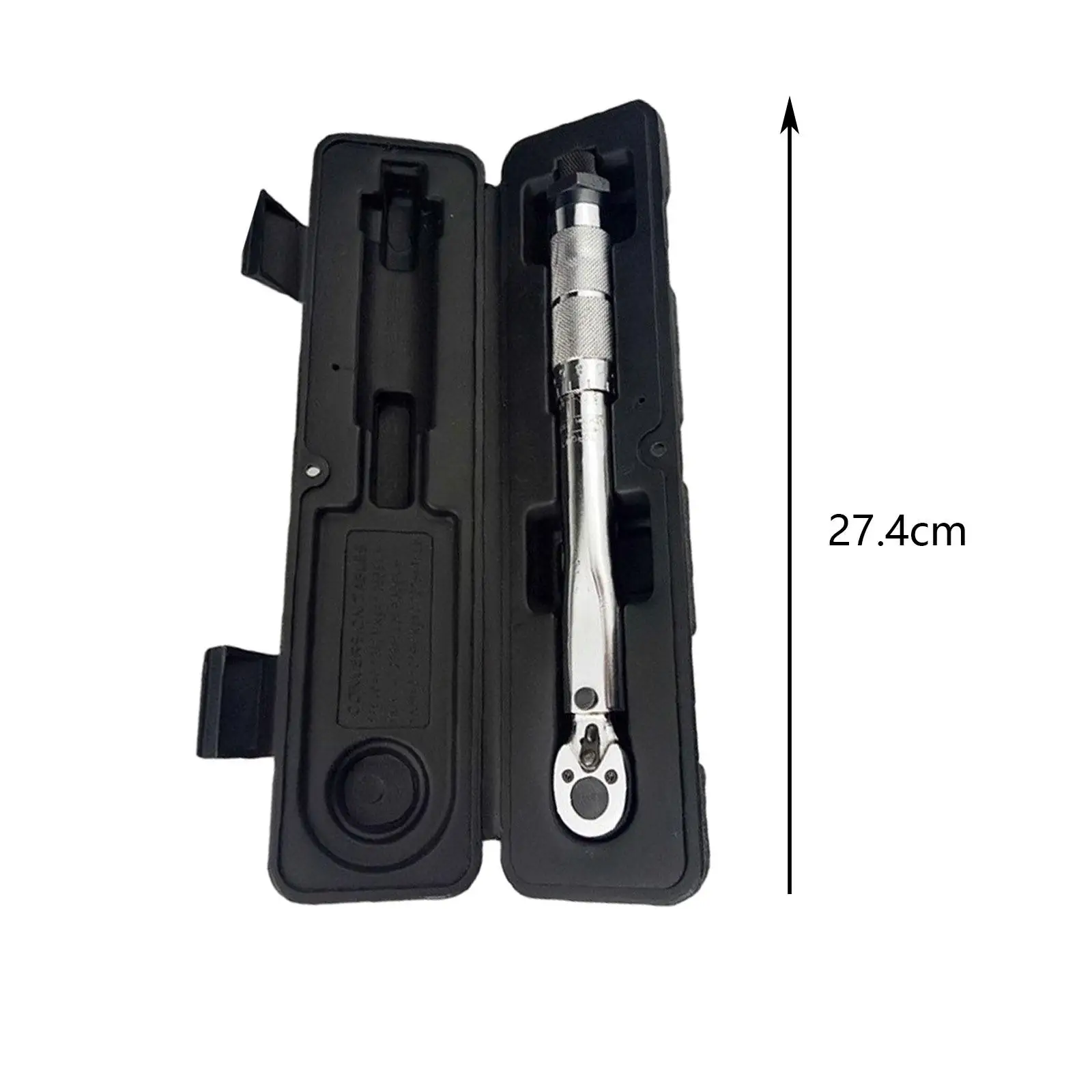 1/4inch Drive Torque Wrench with Storage Box Versatile Length 27.4cm Durable Professional Hand Spanner 5-25nm Adjustable