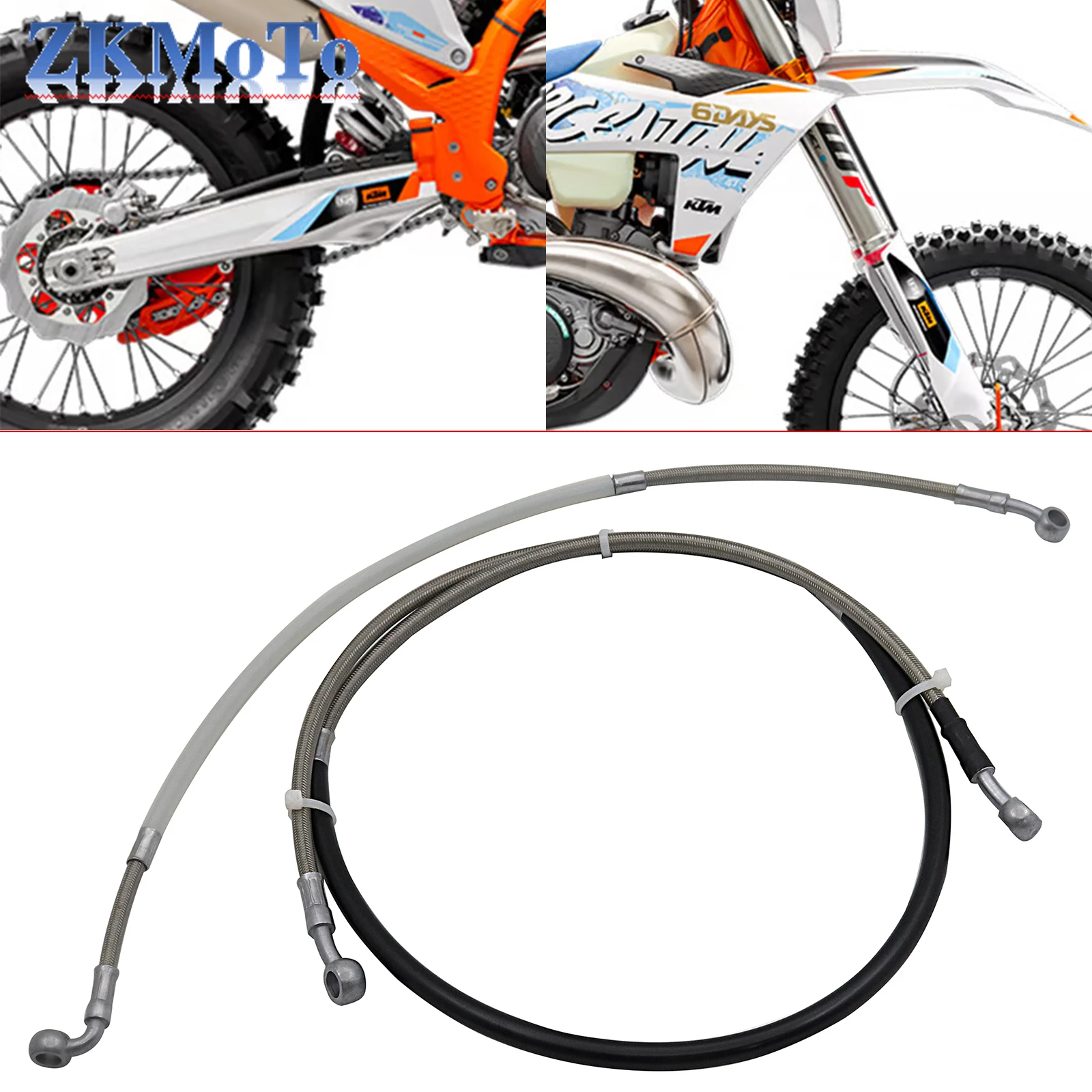 Durite Frein Moto KTM 10 Mm - Avant Et Arrière - Haute Résistance, Remplacement Direct