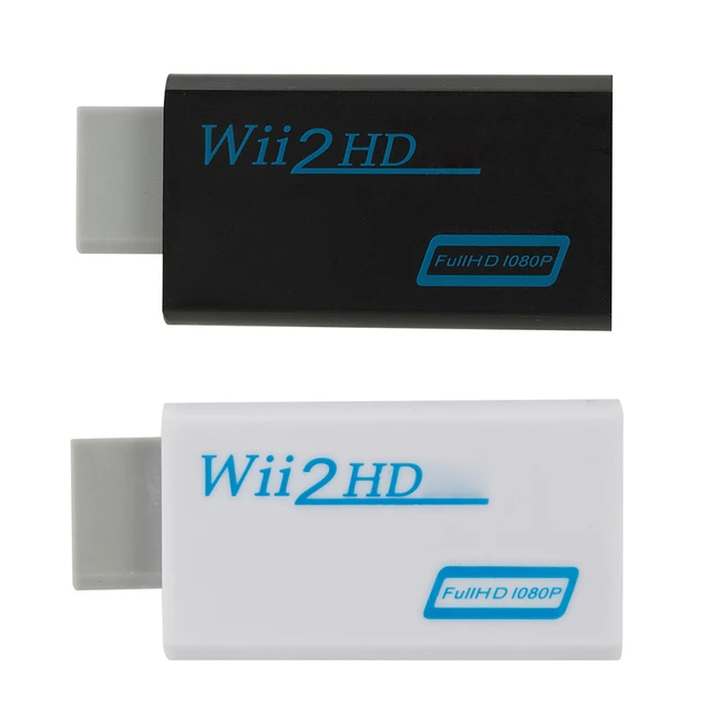 2X Wii Hdmi Adapter Wii2hdmi Output 1080p 720p Converter 3.5mm Audio Full  HD Wii