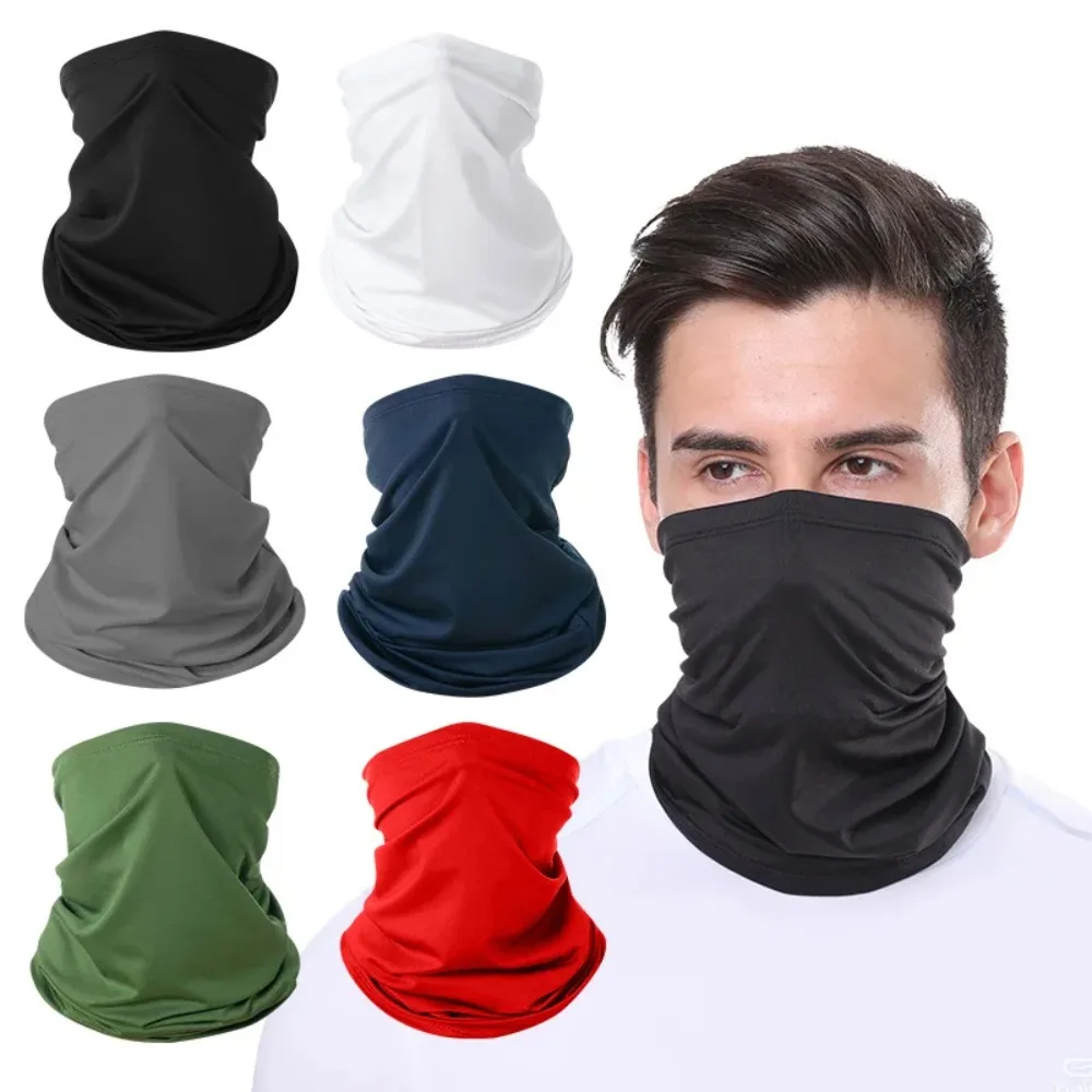 Multifunctional Ice Silk Scarf for Men & Women – Reusable Balaclava, Snood, Face Mask for Camping, Hiking, Motorcycling, Cycling