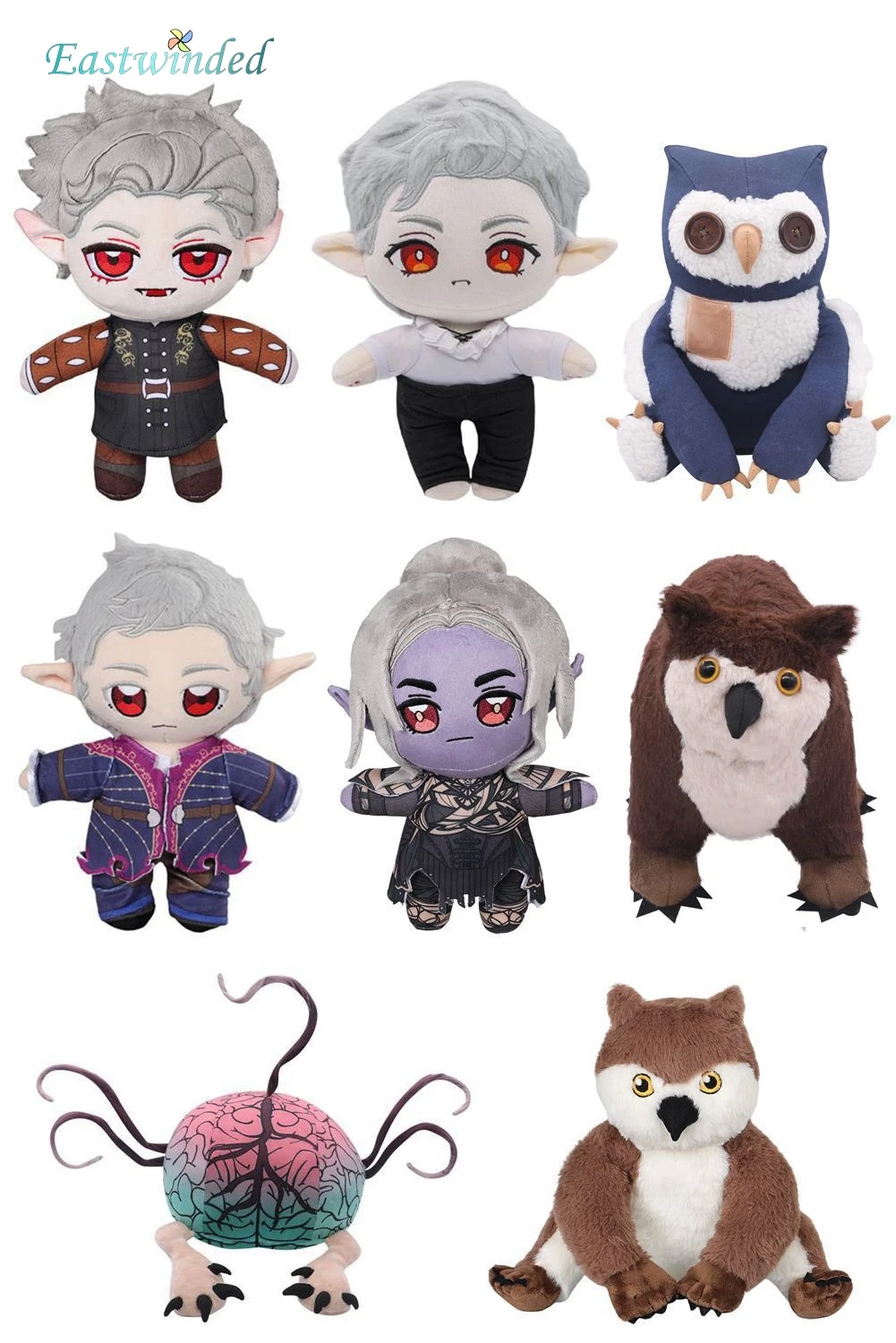 Plush Toy Plush Doll Anime Ornament Astarion Plush Karlach Devourer Balder Gate 3 Cosplay Props Owlbear Soft Stuffed Mascot Costume Accessory Xmas Birthday Gifts