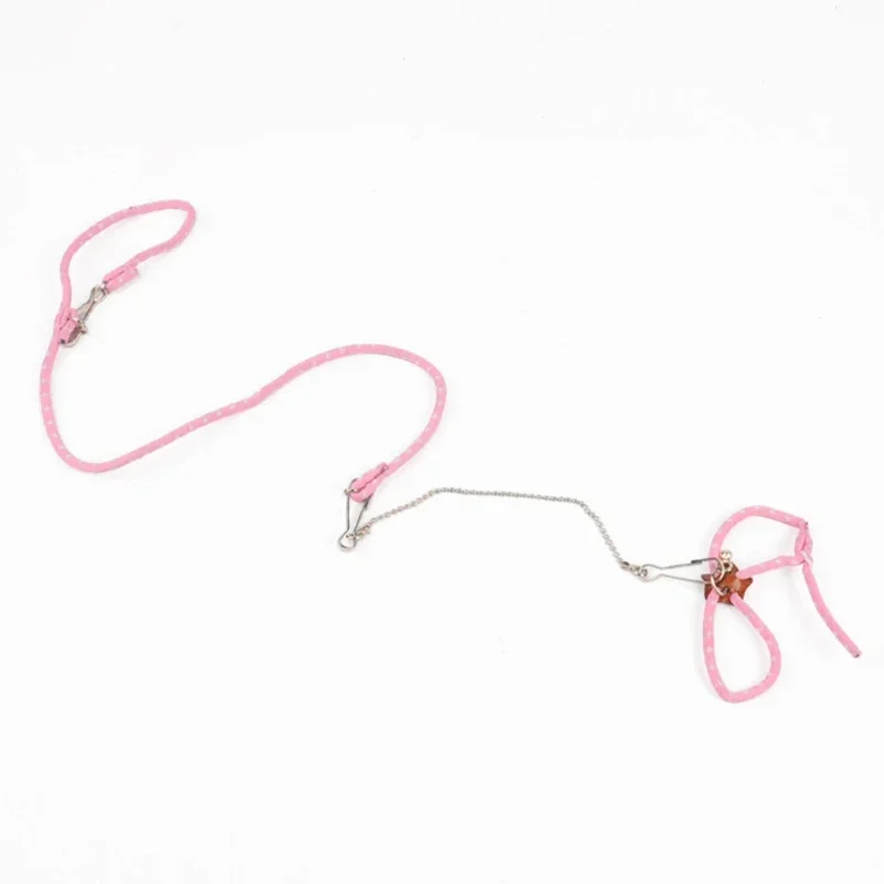 New Small Pet Adjustable Soft Harness Leash Bird Parrot Mouse Hamster Ferrets Rat Pet Pig Leash Guinea Pig Accessories pet harness rabbit harness and leash set rabbit harness set small pet leash