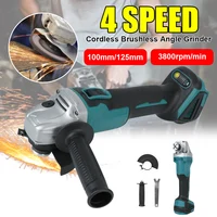 DIY Cutting Grinder Machine for 18V Battery Power Tool 100mm 125mm Brushless Cordless Angle Grinder Hand Tool 2