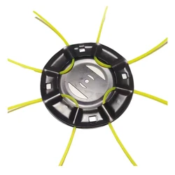 Durable Steel Lawn Mower Trimmer Head with Free Replacement Lines (Fit Lithium Mower)