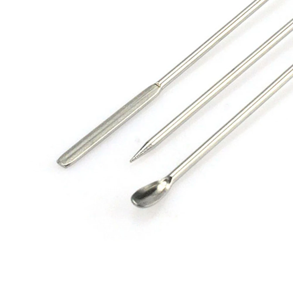 Nail Art Tool Stirring Rod Acrylic Powder Gel Polish Spoon Dotting Pen Manicure Glitter Decor 1pc