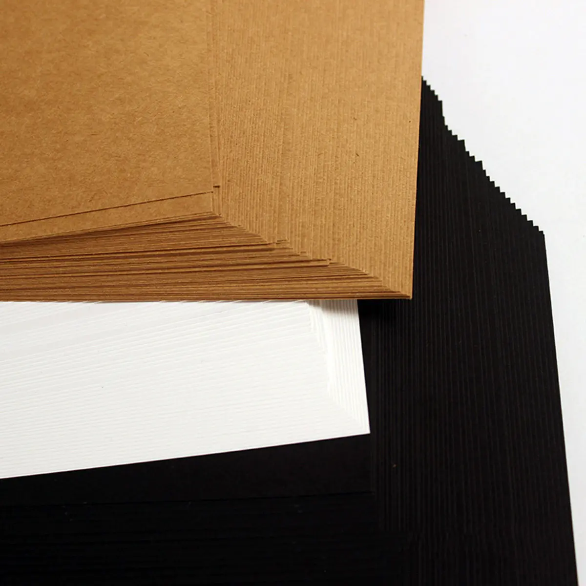 50Pcs A4 블랙 크래프트 종이 250Gsm 다목적 DIY 카드 용지 시트 스크랩북 카드 만들기 앨범 장식 미술 프로젝트