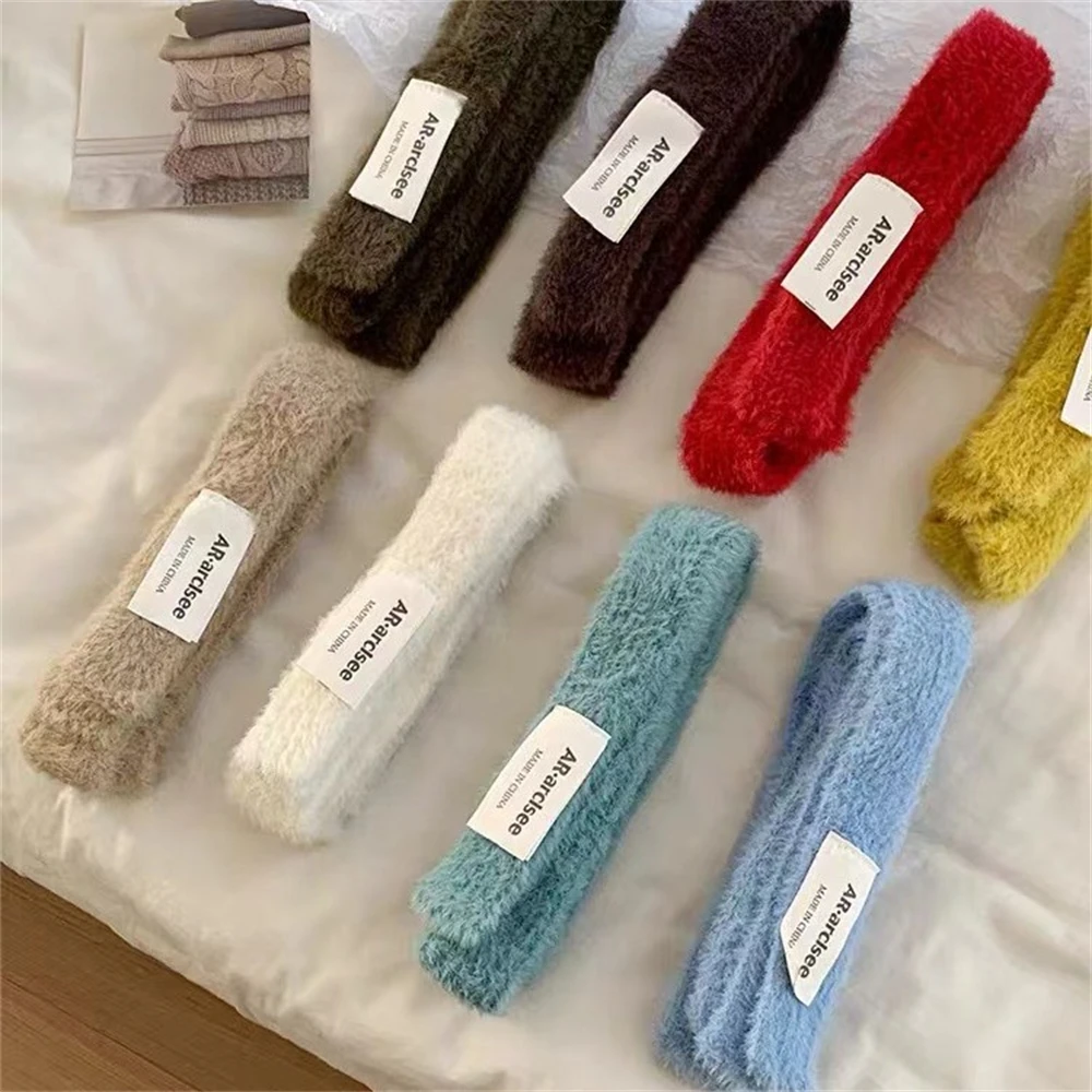 Winter New Solid Color Woolen Cave Scarf Female Hundred Knitted Long Narrow Shawl Women's Coldproof Thickened Warm Decor Scarves 3