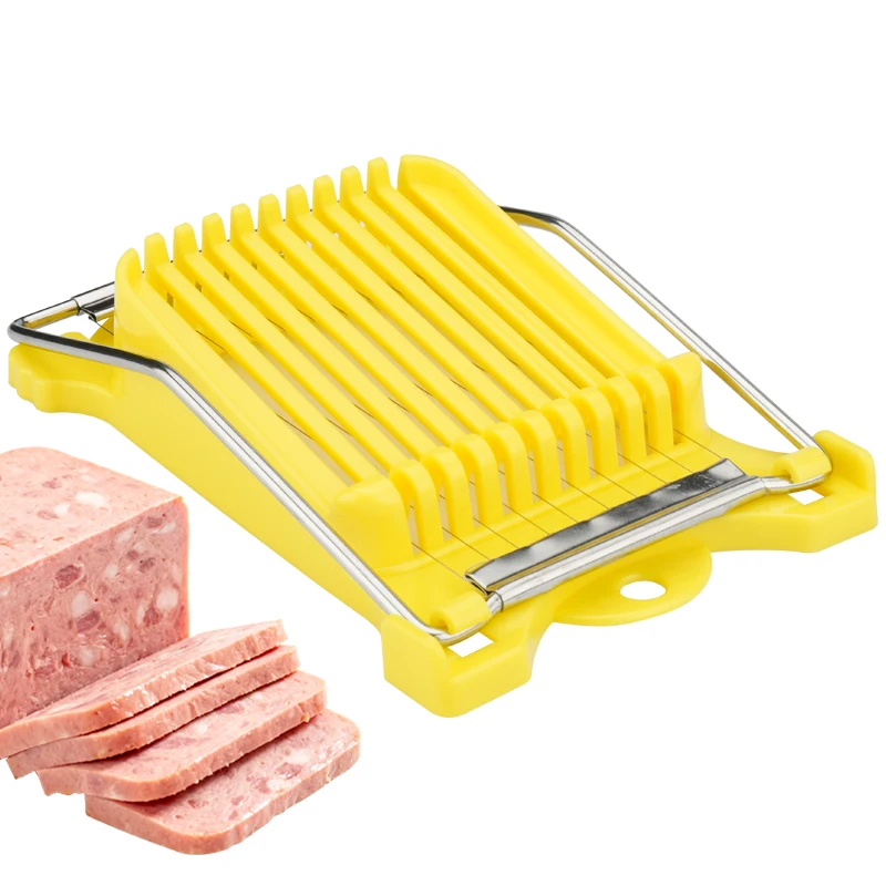 Luncheon Meat Spam SlicerEgg Cutter,Multi-Purpose Kitchen Tool for,Bananas AvocadosVegetables Dishwasher Safe Luncheon Meat Spam SlicerEgg Cutter,Multi-Purpose Kitchen Tool for,Bananas AvocadosVegetables Dishwasher Safe