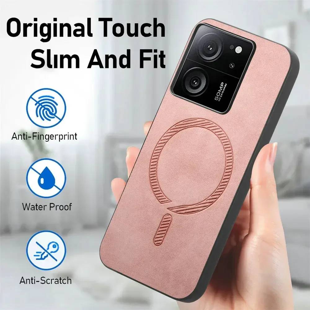 Ultra Thin Magnetic Leather Shockproof Phone Case
