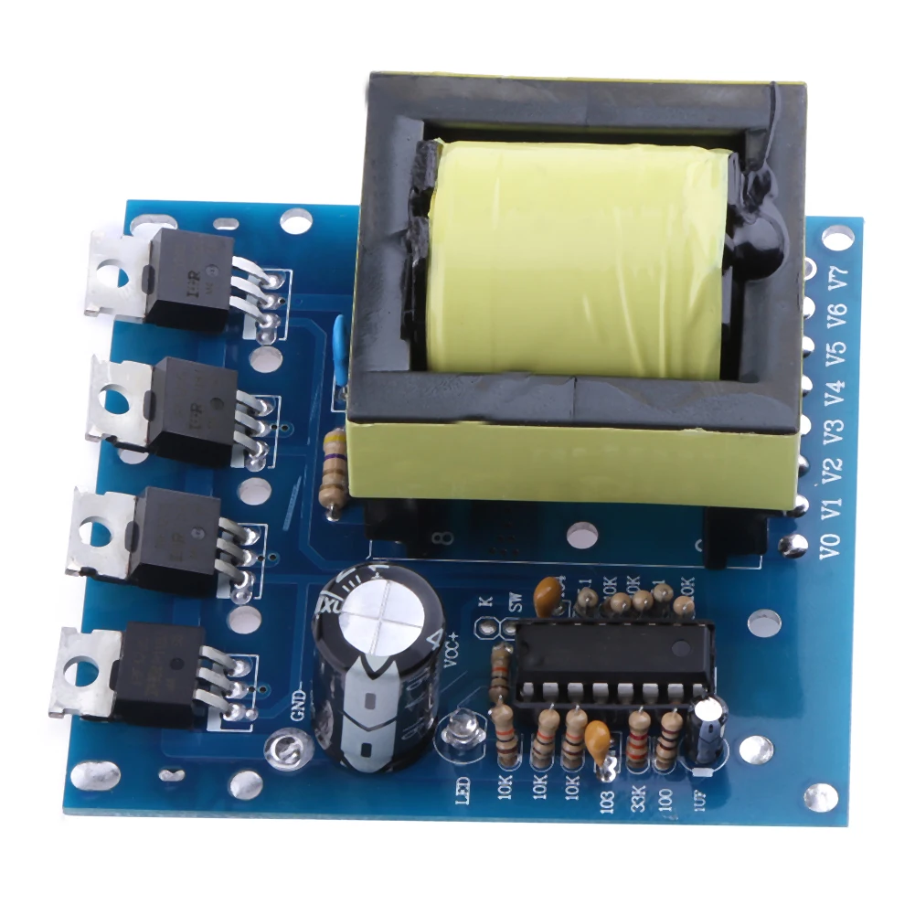 DC AC Inverter 500W DC12V-24V to AC 180V-220V-380V Booster Board Module