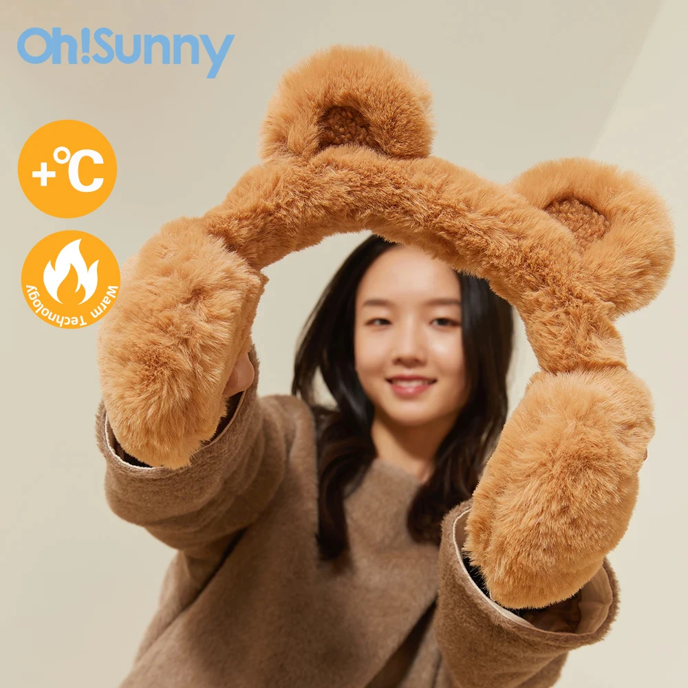 Soft Plush Ear Cover Warmer Winter Windproof Earmuffs for Women Men Fashion Outdoor Cold Protection