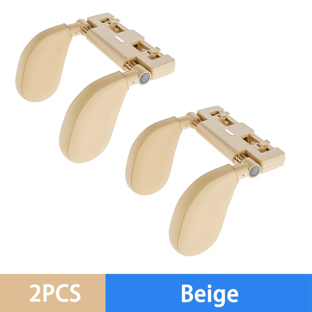 2Pcs Leather Beige