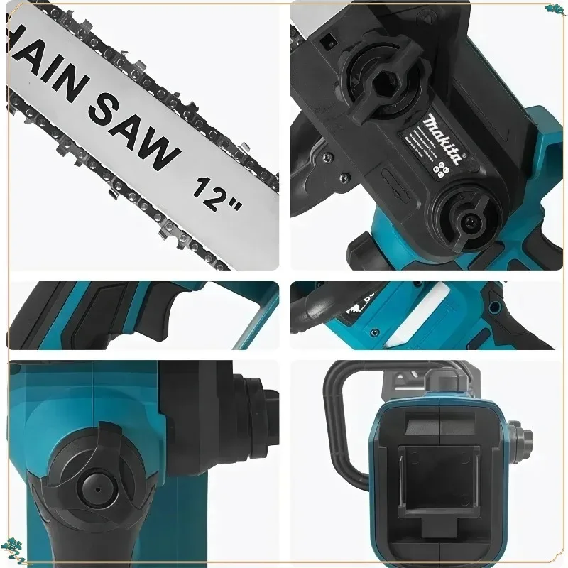 마키타 브러시리스 전기 체인톱 충전식 무선 18V 2200W 휴대용 전기톱 마키타 배터리용 정원 가지치기 도구