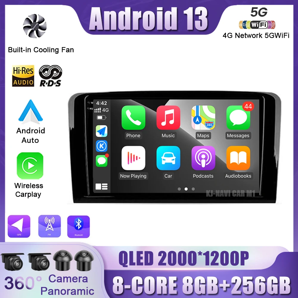 

Android 13 For Mercedes Benz CLASS ML W164 X164 ML350 ML300 GL500 ML320 ML280 GL350 Car Radio Multimedia Player Navigation GPS