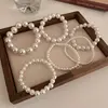 French Retro Simple Pearl Elastic Bracelet Fashion Everyday Versatile Temperament Women's Handwear 1
