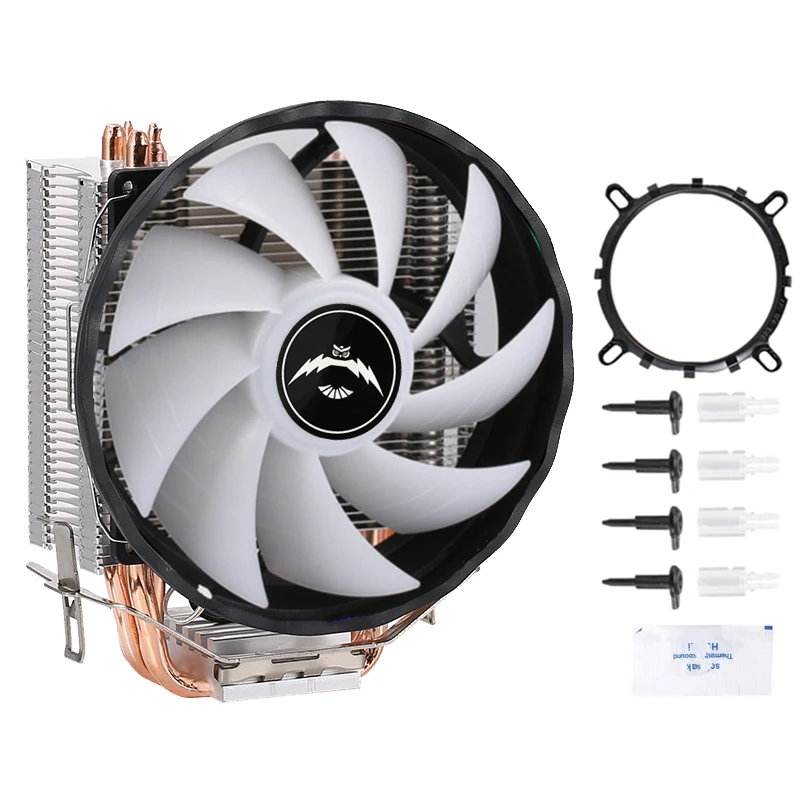 Cpu Processor 4 Heat Pipe Cooler Ventola Da 120Mm Adatta Per L'Installazione Lga775 115X1200 1700 1366 Pwm Dissipazione Del Calore Efficiente