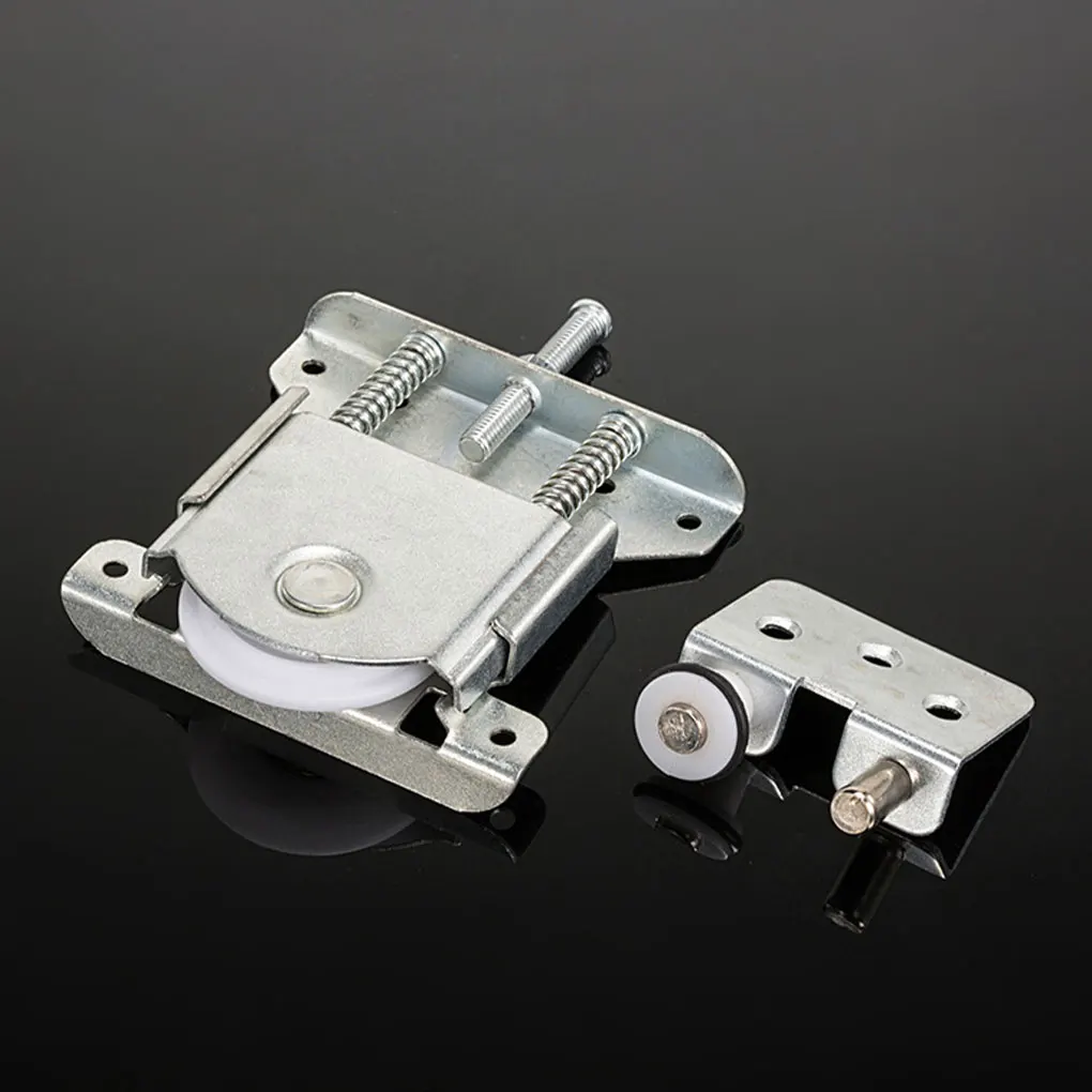 Set Of 2 Metal Sliding Door Guides Rollers Durable And Sturdy Humanized Easy Assembly Adjustable 2a sliding door rollers