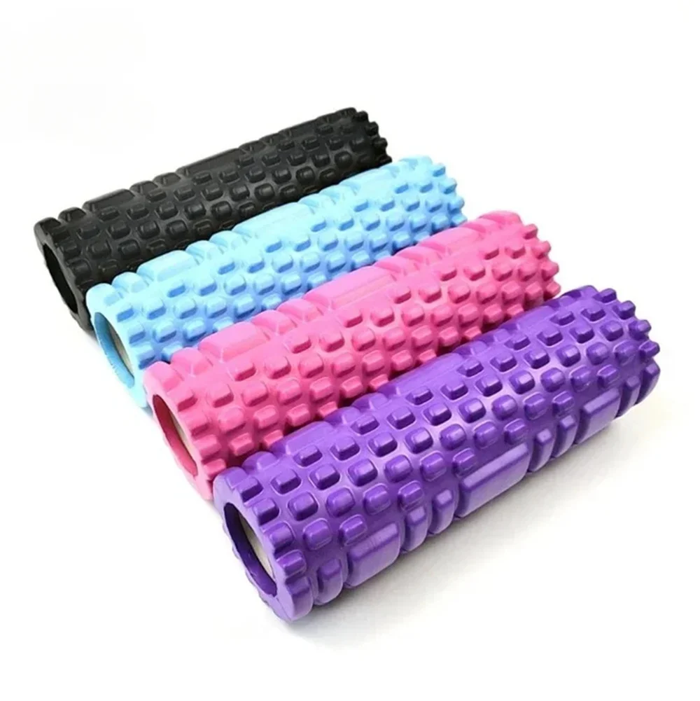 Yoga Brick 25.5cm Yoga Column Gym Fitness Pilates Foam Roller Exercise Back Massage Roller Home Fitness Equipment