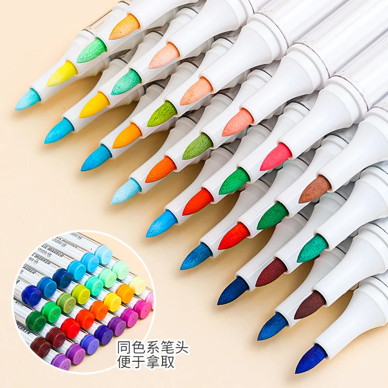 아크릴 마커 드로잉 그래피트 아트 용품, 미적 문구, 학교 액세서리, 사무용품, 컬러 마커, 하이라이터