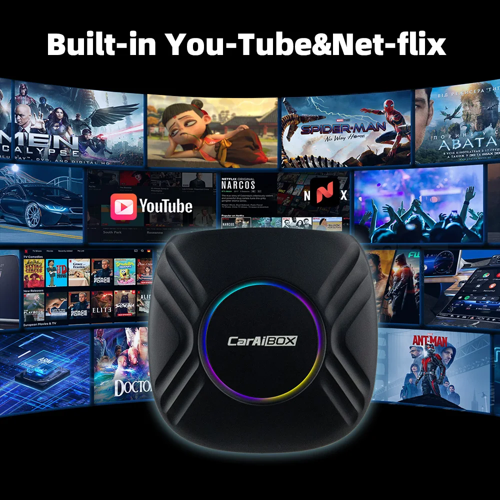 EKIY 2025 Android 13 Carplay Ai Box 6125 8 Core 128G Carplay