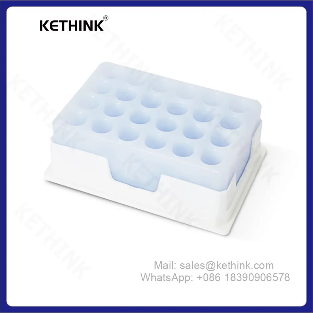 NEW KETHINK KT-PCR-96 Lab Use PCR Plate Cooler PCR Low Temperature Indicator Ice Box