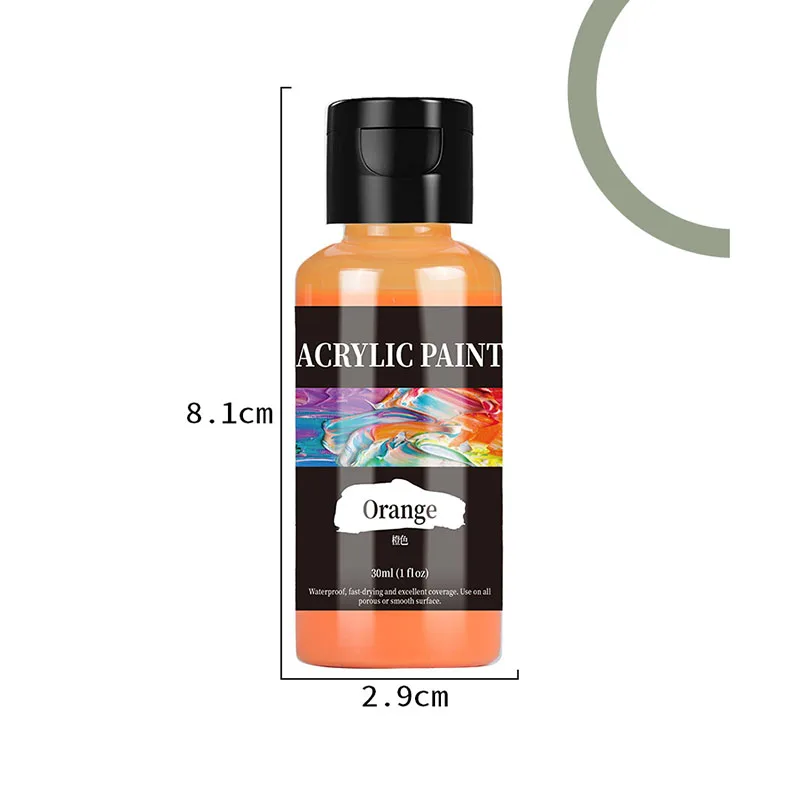 24 Colors Acrylic Paint Set Leather Repair Color Paint Oil Dye Coats Leather Finish Paste Supplies DIY Craft Leather Shoe