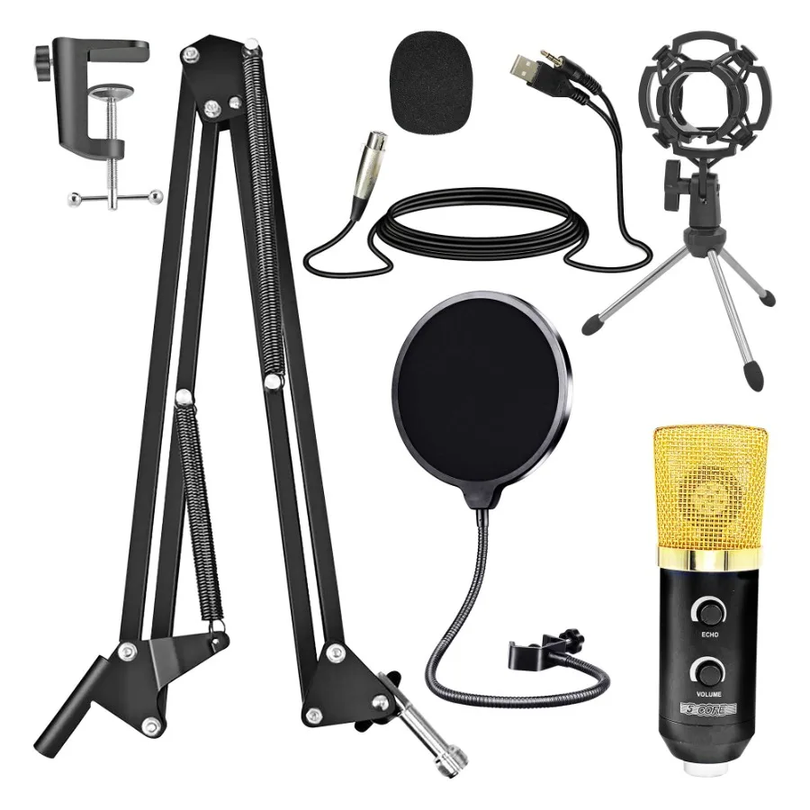 5 CORE XLR Condenser Microphone Kit for Streaming
