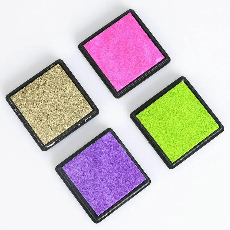 Ink Stamp Pad 15 Colors Inkpad Craft Oil Based DIY For Rubber Stamps Fabric Scrapbook Wedding Decor Fingerprint