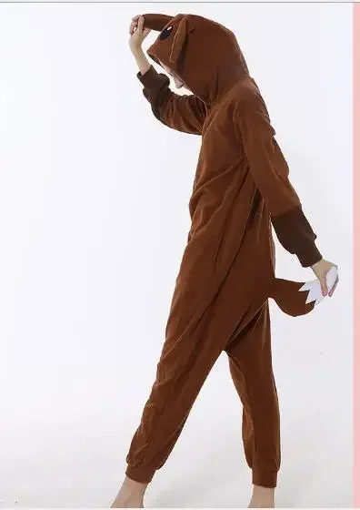 Kigurumi Pajamas Onesies Cosplay Pajamas Onesies Purple and Brown Umbreon Eevee Animal Adult Kigurumi Onesies Disfraz Pajamas Cute Costumes Unisex Party Jumpsuit Sleepwear