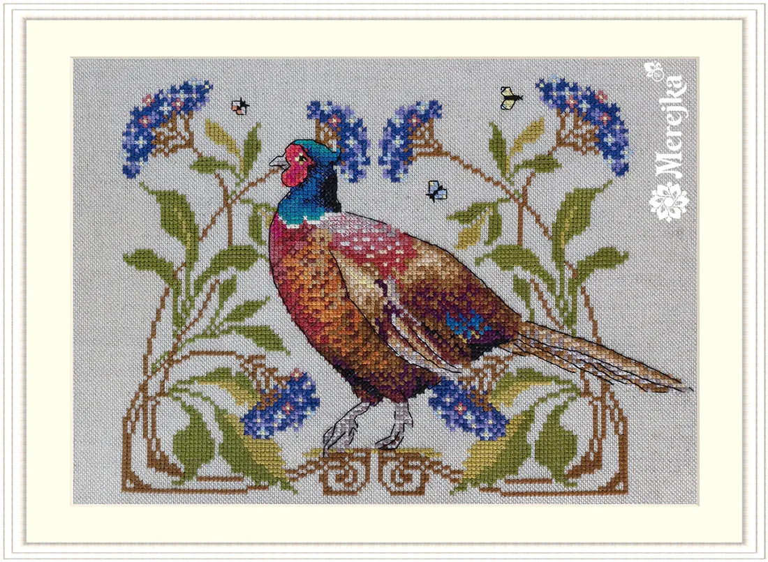 Description Picture 2 of itemQuality Beautiful Counted Cross Stitch Kits Embroidered Home Decoration Pheasant Merejka K-149