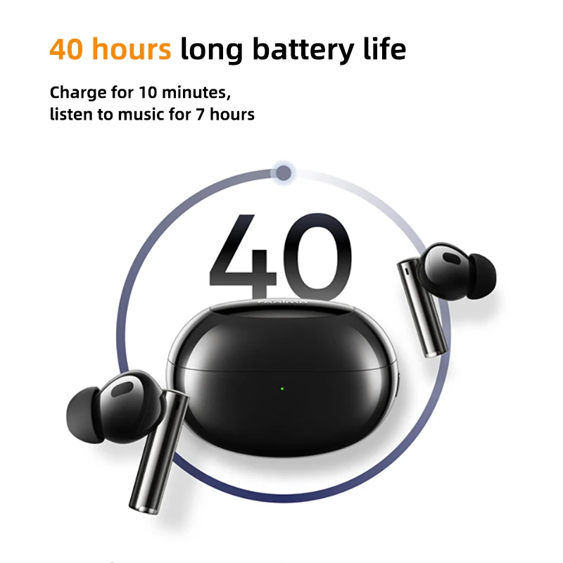 Global Version realme Buds Air 5 Pro Bluetooth headphones 50dB Active Noise Cancelling LDAC Bluetooth 5.3 Wireless Headphones - Image 6