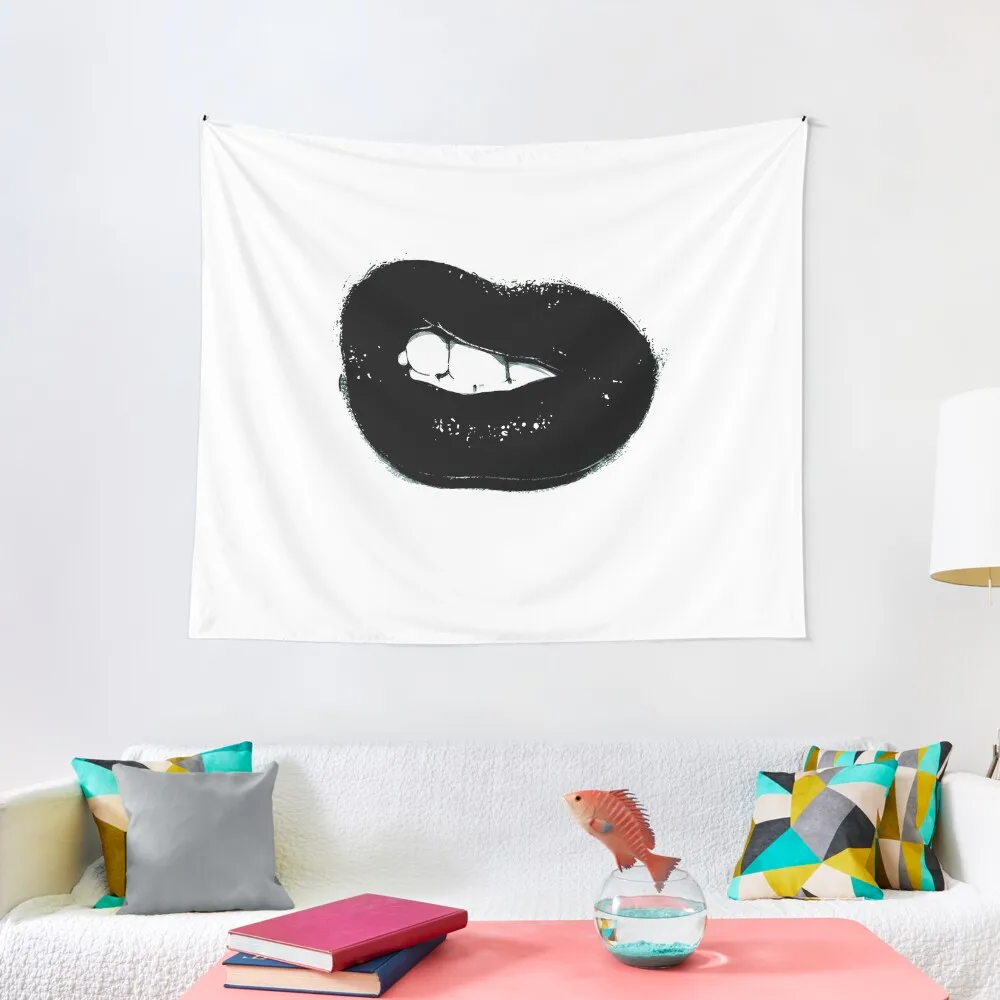

Black lips Tapestry Bedroom Decorations Decor For Bedroom Tapestry