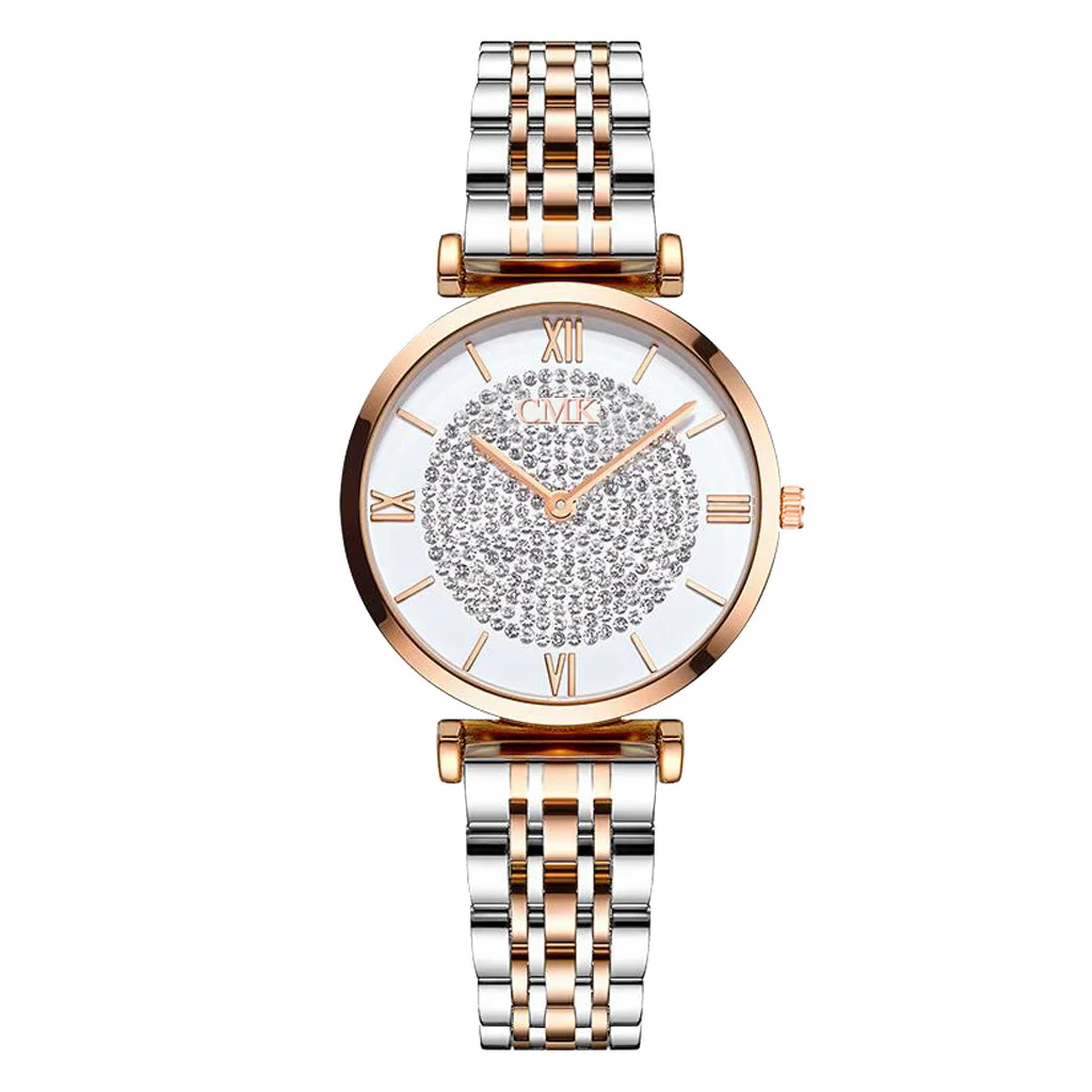 

Luxury Alloy Series High-end Ladies Watch Roman Numeral Scale Temperament Fashion Watch Steel Watch Relojes Para Mujer