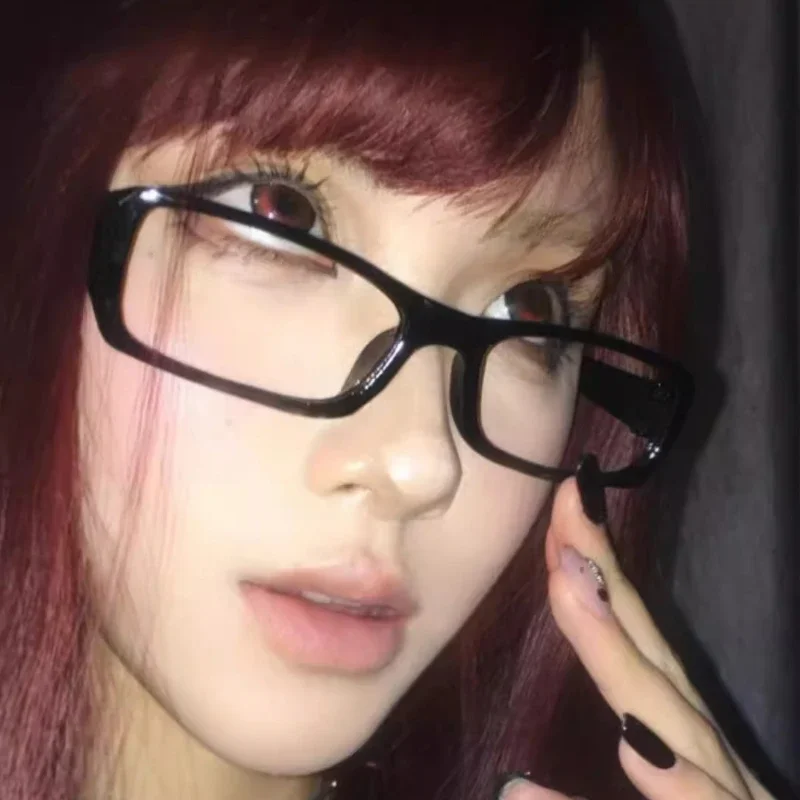 Affordable and stylish Japanese square small frame glasses with anti blue light protection
