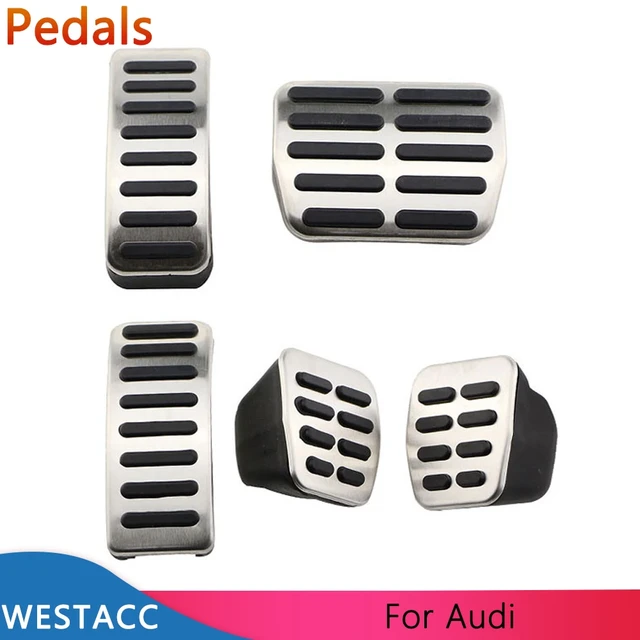 Edelstahl Auto Pedale für Audi A1 A2 A3/S3 8L TT Carbrio 8N AT MT Gas  Bremse Kupplung pedal Abdeckung Teile Zubehör - AliExpress