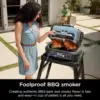 Premium XL Outdoor Grill & Smoker, Bluetooth, App Enabled, 7-in-1 Master Grill, BBQ Smoker, Outdoor Air Fryer, Woodfire , Black 3