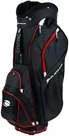 

14.6 Golf Cart Bag, 14-Way Divider Top, 6 Zippered Pockets Including Insulated Cooler Pocket