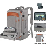 Travel Man Backpack 4 Sets Large Capacity Business Laptop Backpacks with Compartments Multi-functional Waterproof Bag Women 40L 1