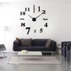 Modern Design Large Wall Clock 3D DIY Clocks Acrylic Mirror Stickers Living Room Home Decor Horloge 4